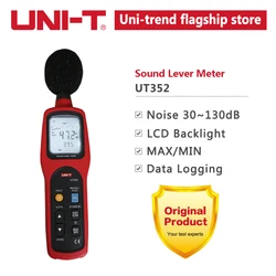 UNI-T UT352 Digital Mini Sound Level Meter 30 130dB Noise Measuring Instrument Tester Audio Decibel Monitor Max Min Alarm Log