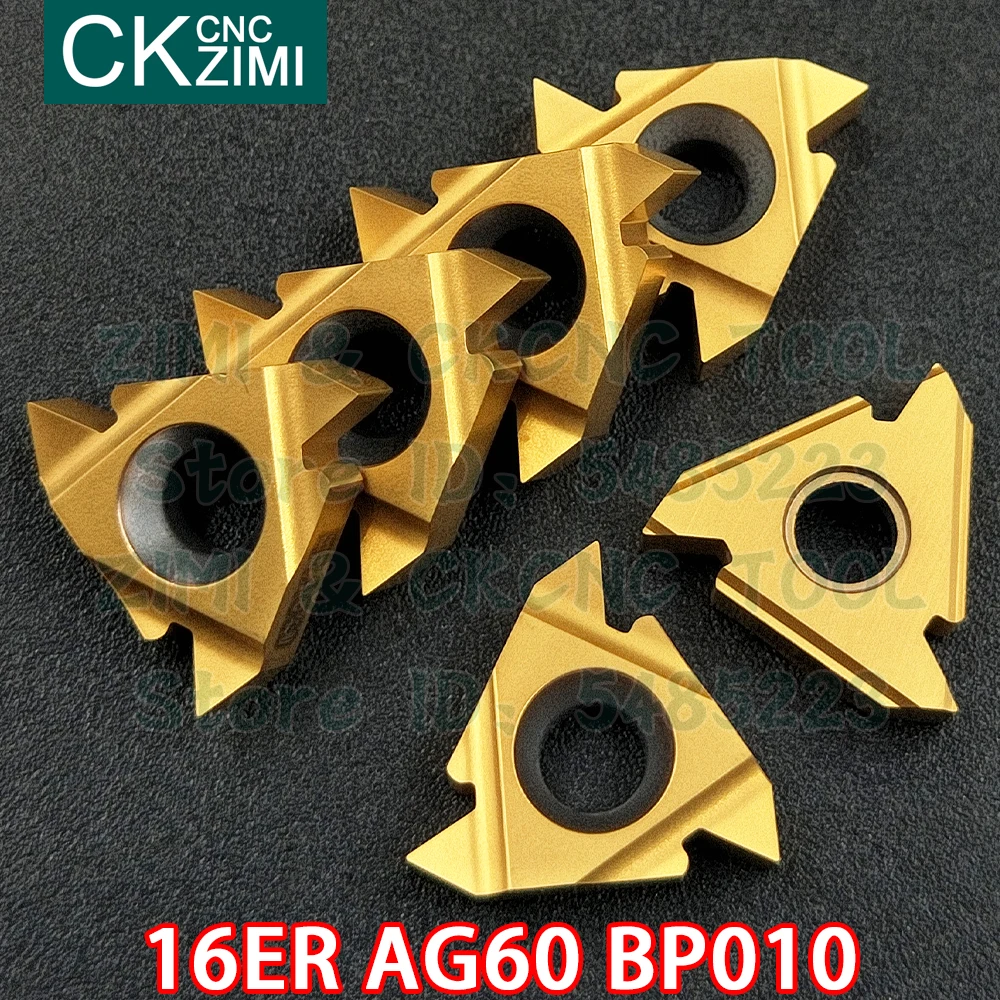 16ER AG60 BP010 insertos de carburo de rosca externa inserta herramientas Herramientas de roscado de Metal CNC torno de inflexión de herramientas de corte de acero