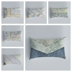 Twill Floral Pattern Pillow Case Cushion Cover Pillow Living Room Sofa Home Furnishing Pillow Case Car Seat Cushion Cover