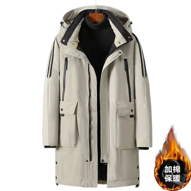 Plus Size 11XL 10XL Windproof Winter Jacket Coats Men Waterproof Fashion Hoodied Parka Men Warm Winter Cotton Coat Men Thicken