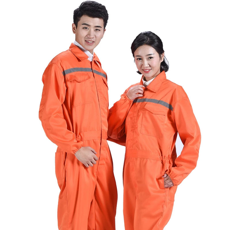 労働者つなぎ服男性/女性長袖オーバーオールフリー船安全反射ストリップ防塵汚れ保護制服ジャンプスーツ