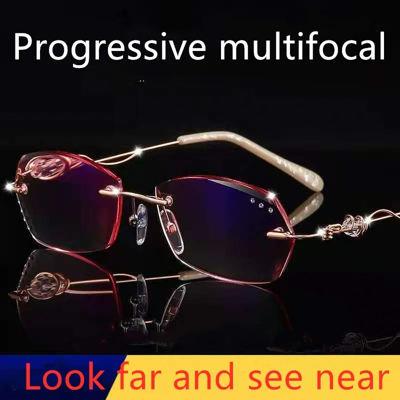 

[far, middle and near three uses] German intelligent zoom presbyopia glasses for men and women near and far high definition anti