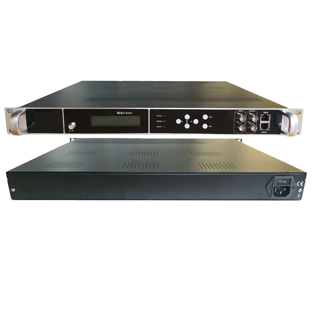 8 Carrier Modulator IP / ASI to ISDB / ATSC / DVB-T / C / DTMB Cable TV Front End Equipment Hotel TV System Equipment