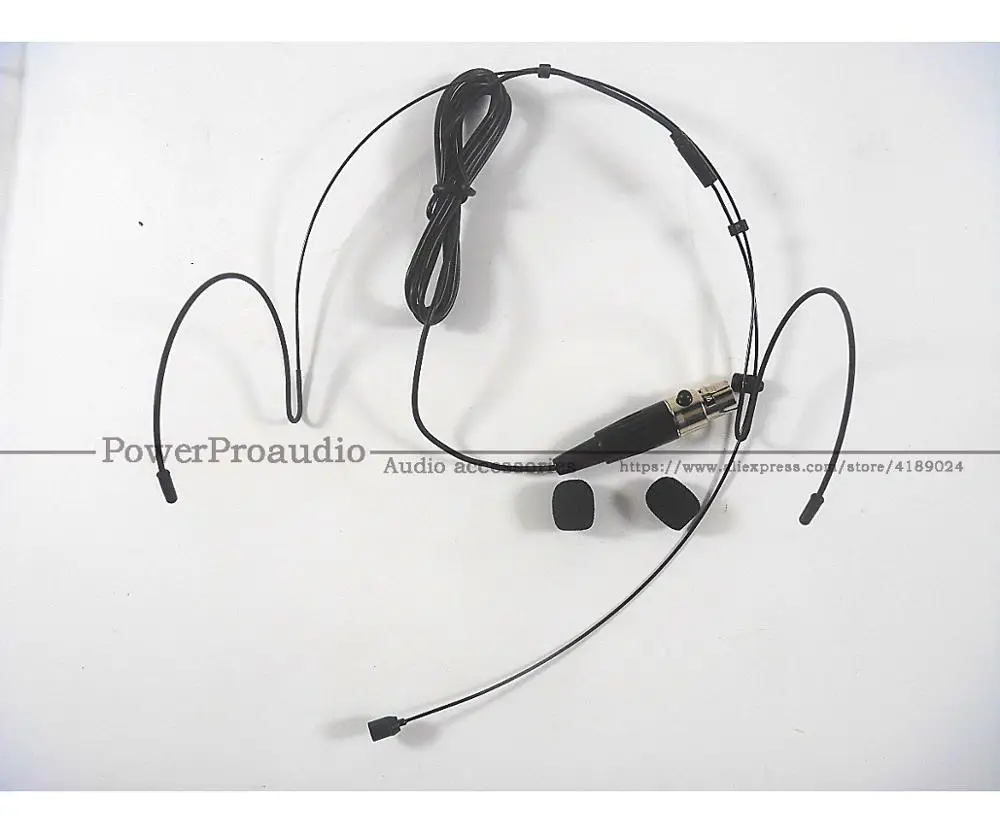 

Black Headwear earhook Headset Microphone FOR Shure Wireless MIC Bodypack