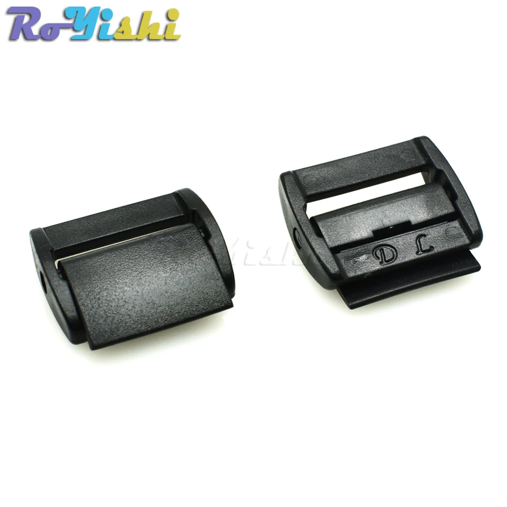 3/4 "(20mm) Kunststoff Presse Gürtel Passen Buckles Toggle Clip Rucksackgurte Gurtband Schwarz