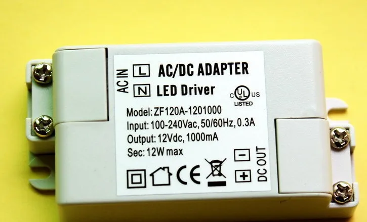 

New led driver arrivals!! new design popular light weight DC adapter driver transformer 12w 12v 100pcs wholesales more discount