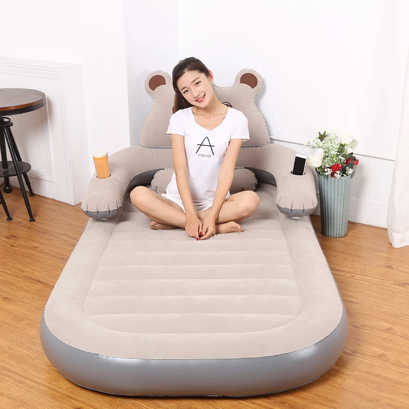 Air mattress thickened household folding double cartoon inflatable totoro bed simple air cushion bed single air cushion