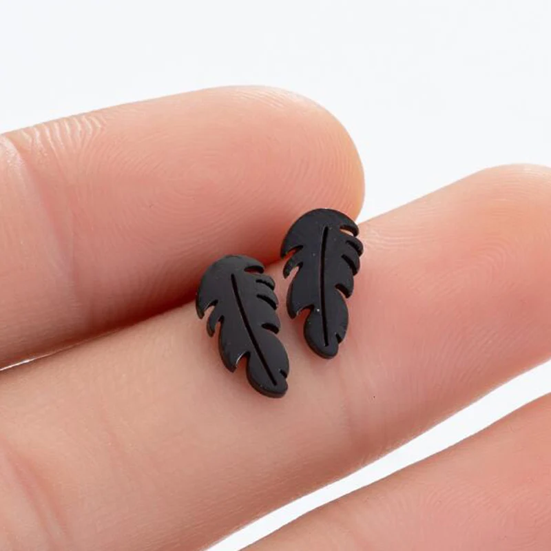 2024 Edelstahl Ohrringe Geometrische Frauen Männer Hip hop Schwarz Geister Schädel Stud Ohrring Modeschmuck Halloween Beste Geschenk – Detail 39