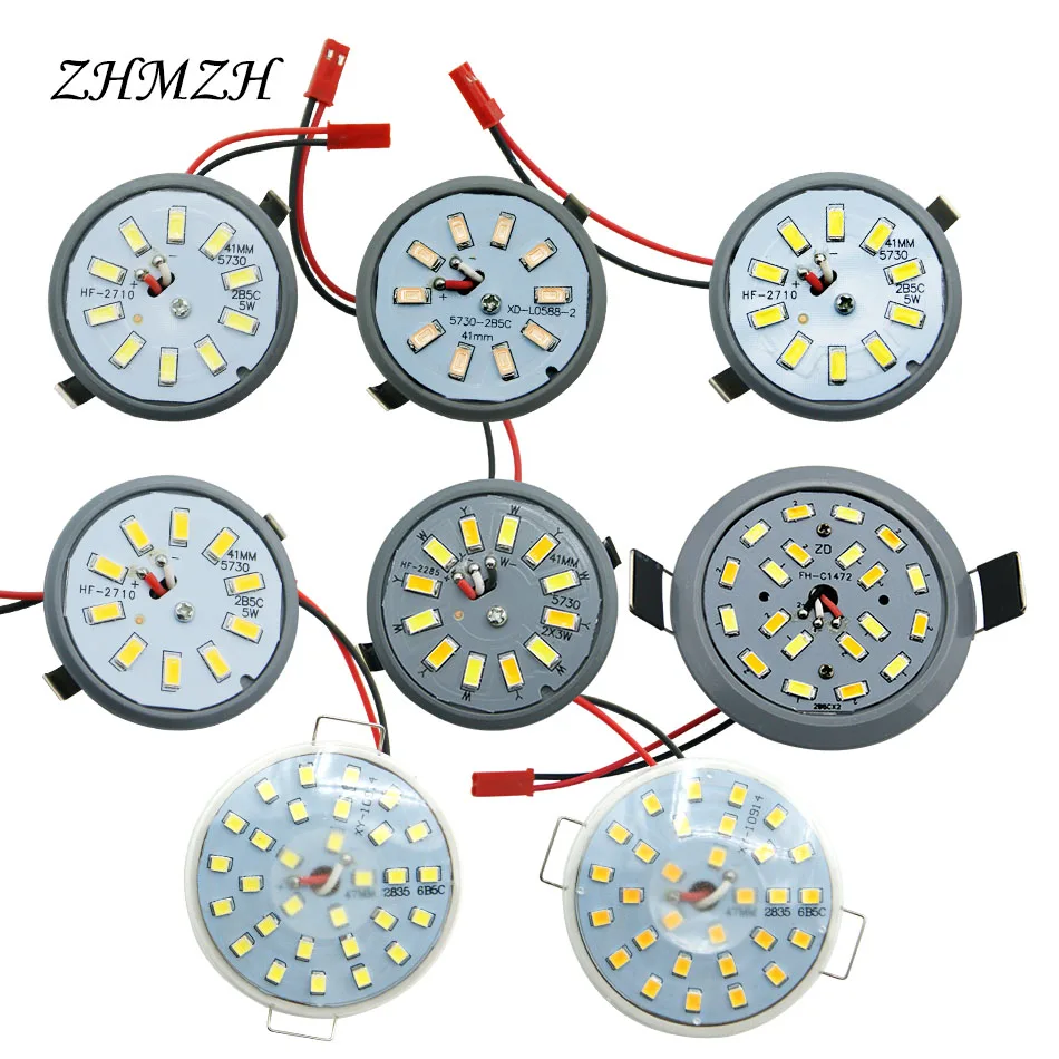 Bezpośrednie wtyczki LED typu Downlight zintegrowane światło puchar SpotLight okrągły sufit wpuszczany parasol LED żarówka kukurydza 3W 5W 6W 220V i