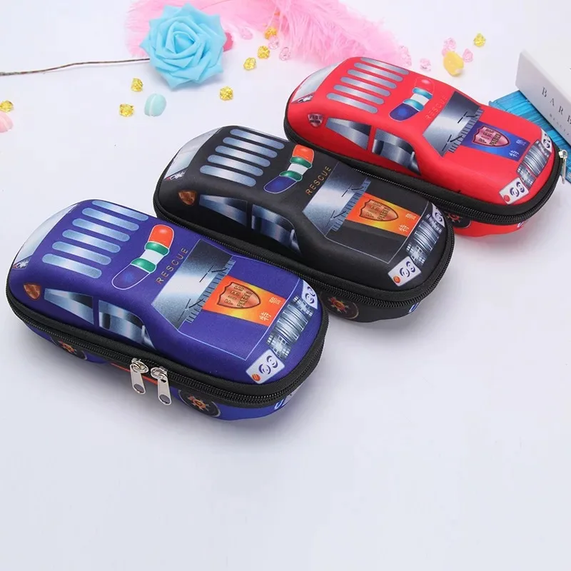 EVA Car Pencil Case for Boys Large Capacity Cute School Pencil Box High Quality Pen Case Pen Pouch Bag