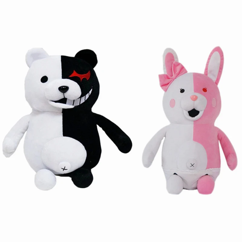 

Danganronpa monokuma Monomi Cosplay Prop Plush Toy Bear Cartoon Cosplay Gift For Daughter or Girlfriend 25 cm White Pink Rabbit