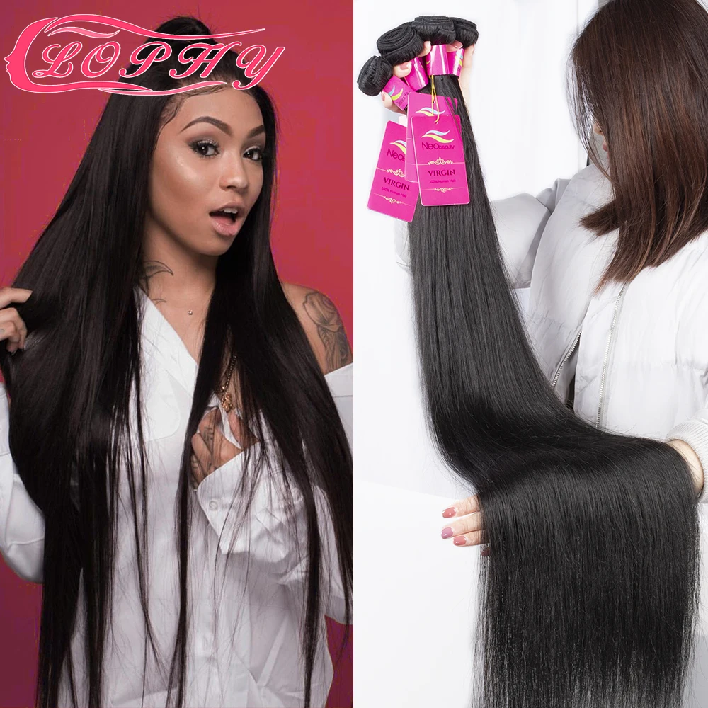 

Straight Hair Bundles Malaysian Human Hair 8-30 Inch Bundles Cheap Hair Extension Natural Black Color Can Be Dyed & Restyed