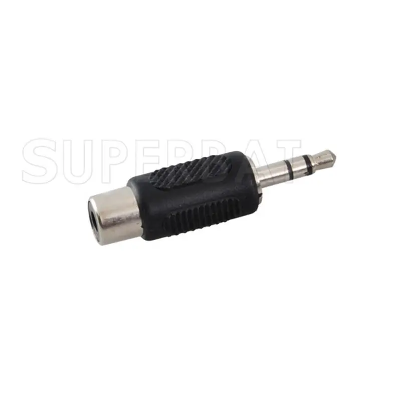 Superbat หญิง RCA ถึง3.5มม.1/8 "ชาย Audio Converter สายเคเบิลอะแดปเตอร์ RF Coaxial Connector