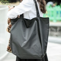 Large Capacity Shopping Bags String Grocery Nylon Foldable Reusable and Washed Pouch Tote Simple Daily Shoulder New Bag Portable