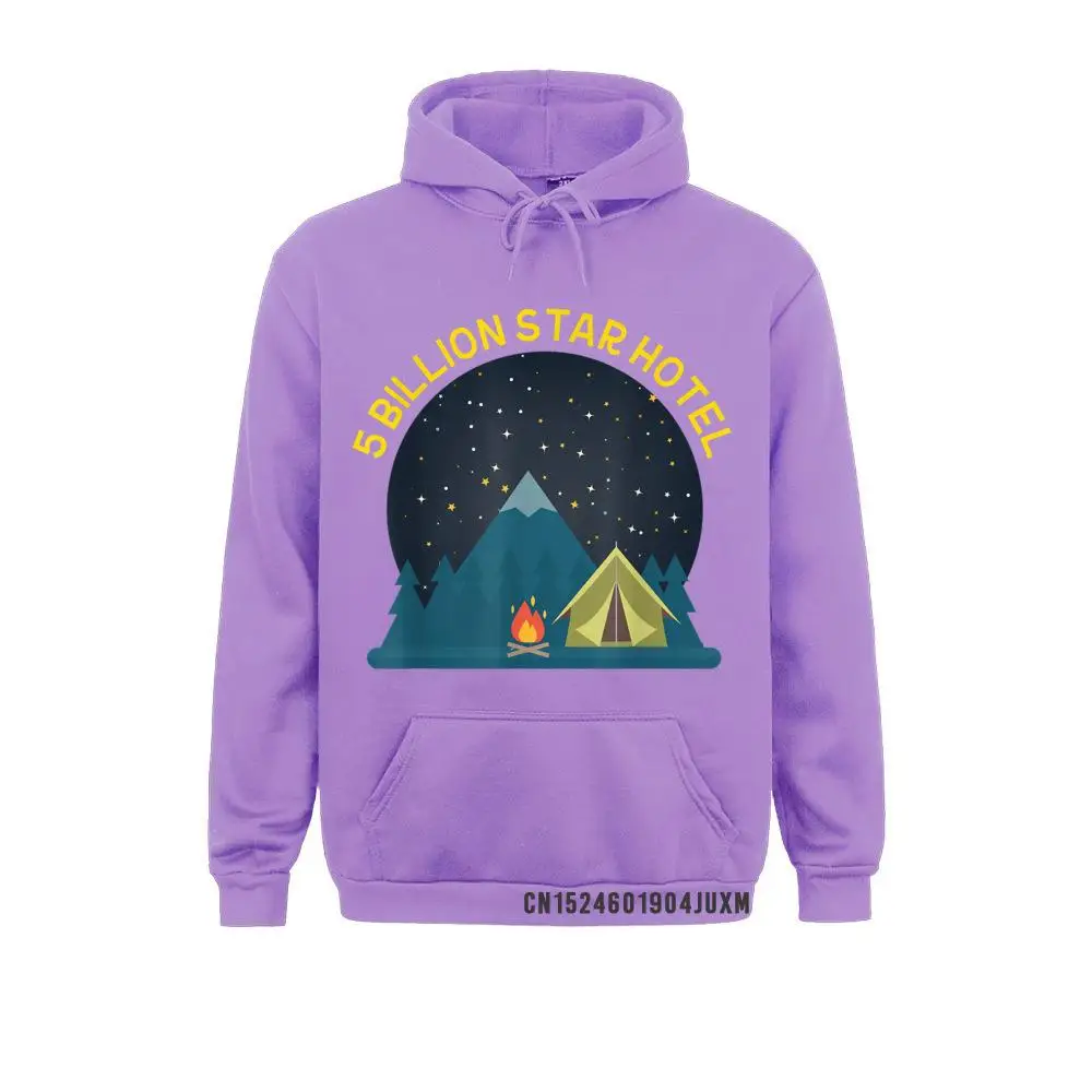 New Design Men Sweatshirts Long Sleeve Hoodies Hoods Funny Camping Hooded Tops 5 Billion Star Hotel