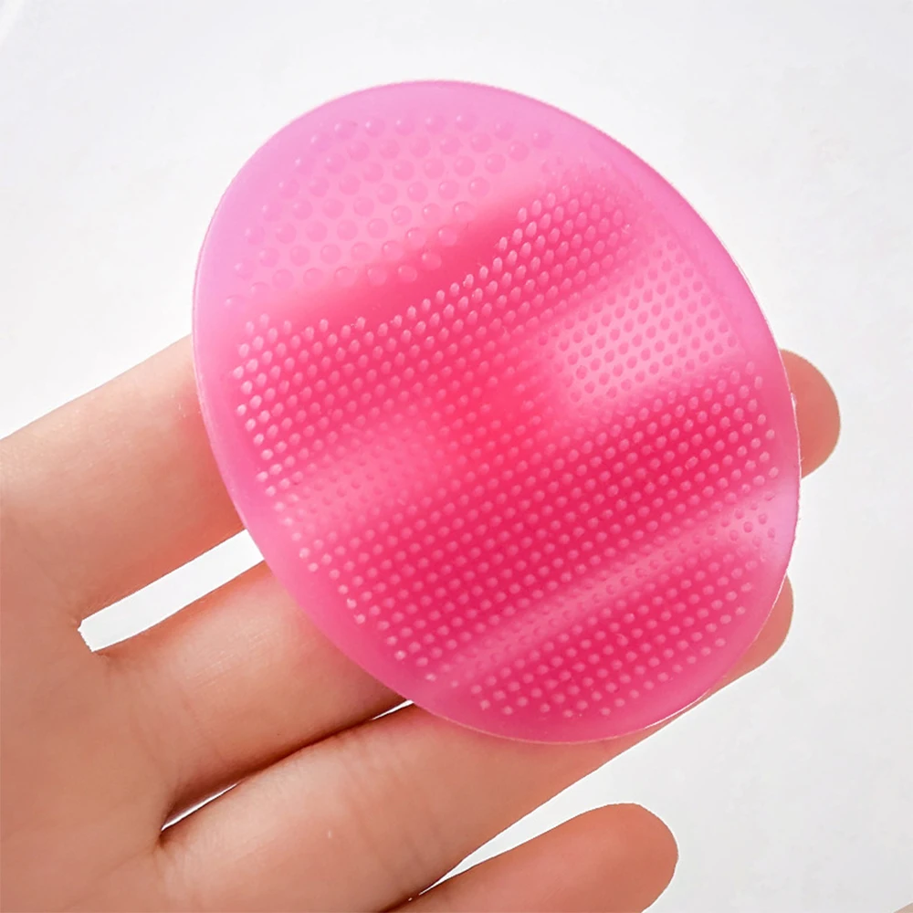 Soft Silicone Face Cleansing Brush Wash Face Exfoliating Brush Deep Pore Cleanser Tool Baby Shampoo Massage Bath Cleaning