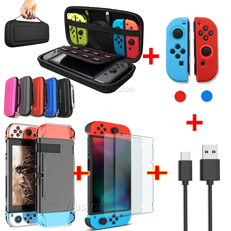 Dành Cho Máy Nintendo Công Tắc Trò Chơi Bộ Phụ Kiện Ốp Lưng Cứng Túi Đựng Đồ Du Lịch Nintend Công Tắc Joy-Con Bảo Vệ Màn Hình bộ Phim