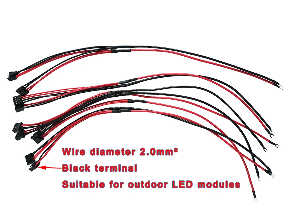 30+20cm / 50+20CM 4 špendlík dlouhé energie poskytnout kabel /power šňůra /power drát pro LED displej, plný barva LED obrazovka příslušenství