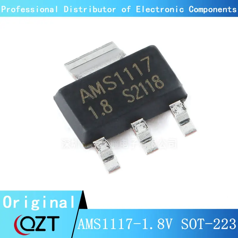 

10pcs/lot AMS1117-1.8 SOT223 AMS1117 LM1117 1117 1.8V 1A SOT-223 Voltage Regulator chip New spot