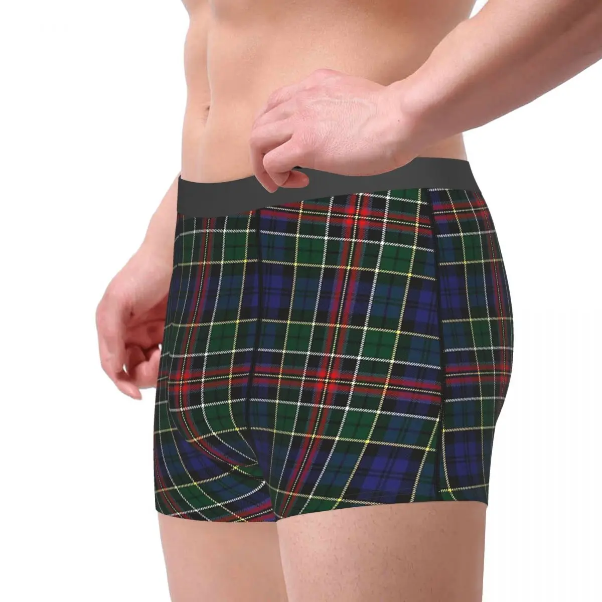 Allison Family Tartan Modern Family Sitcom Underpants Breathbale Panties Men's Underwear Ventilate Shorts Boxer Briefs