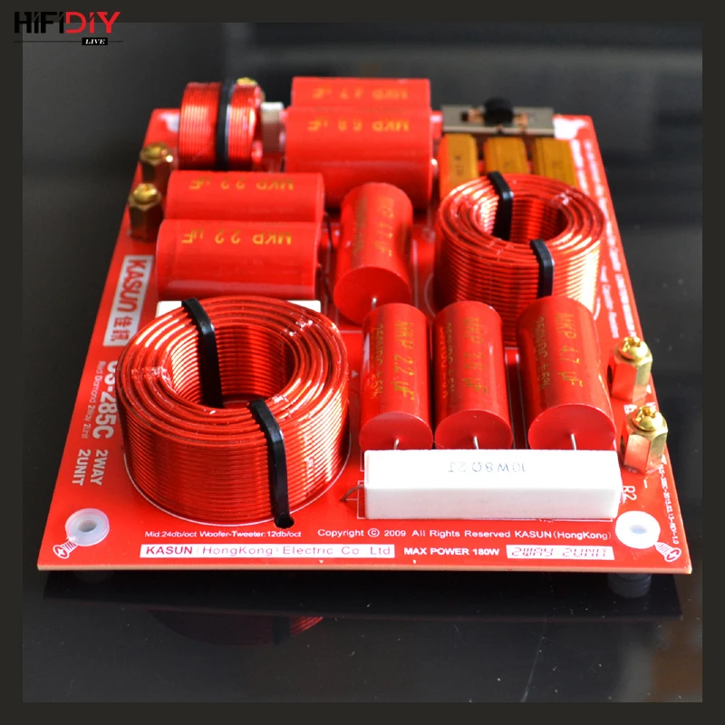 HIFIDIY LIVE US-285C 2 Way 2 speaker( tweeter + bass ) Unit HiFi HOME Speakers audio  Frequency Divider Crossover Filters