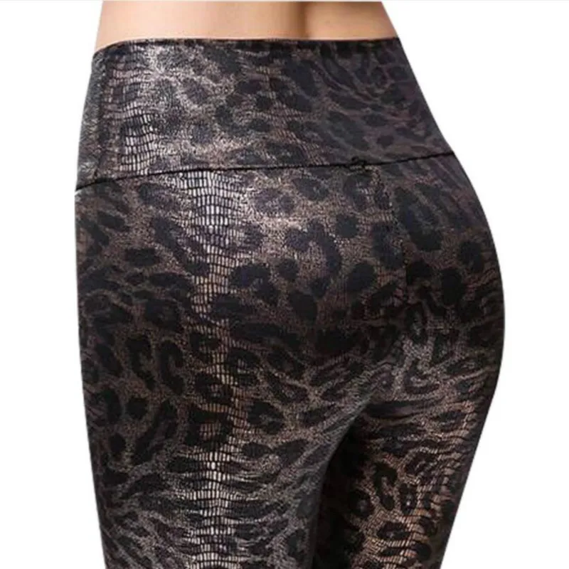 Leopard Print Legging Fashionable Women High Waisted Leggings High Quality Silm Pants