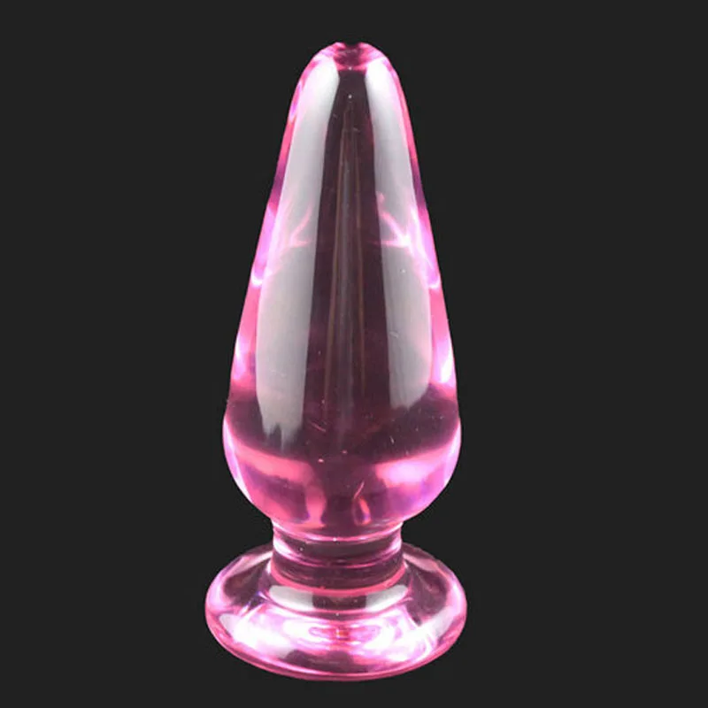 Transparant Roze Glas Anaal Plug Dildo Anus Dilatator Masturbator Erotische Adult Sex Toys Voor Vrouwen Mannen Ass Butt Plug Stimulator