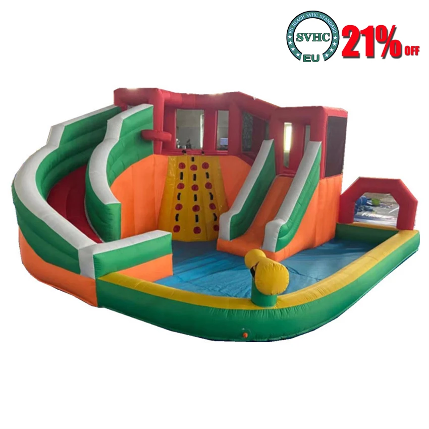 Children's Inflatable Castle Outdoor Indoor Commercial Inflatable Castle Playground Playground Slide Trampoline Jumping Bed