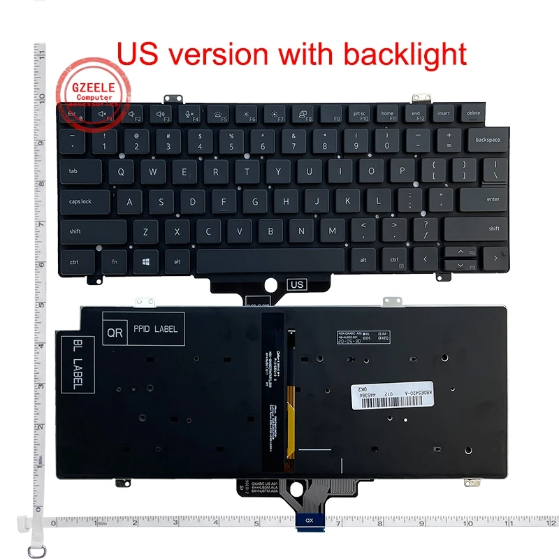 RU/US Keyboard for DELL Latitude 5420 5421 7420 7520 7521 0CW3R5 DLM20F73USJ698 H39FF M19ISC 0DJV29 sg-a2750-xua sn2006b