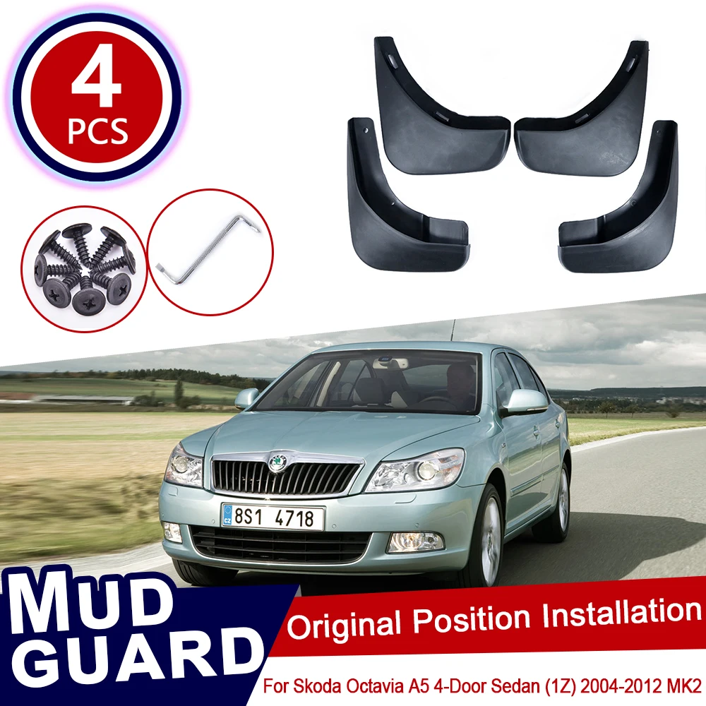 

Front Rear Mudguard for Skoda Octavia A5 2004~2012 MK2 Car Mud Flaps Splash Guards Fender Mudflaps Flap 2007 2008 2009 2010 2011