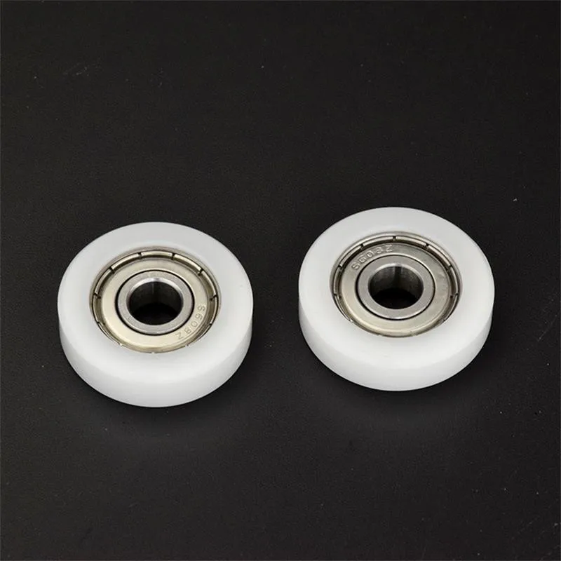 10 Stück/50 Stück Flachrolle 8*30*9mm 608ZZ Edelstahl-Lager POM Kunststoffbeschichtete Riemenscheibe Führungsrolle Geräuscharme Rolle 8x30x9mm – Detail 2