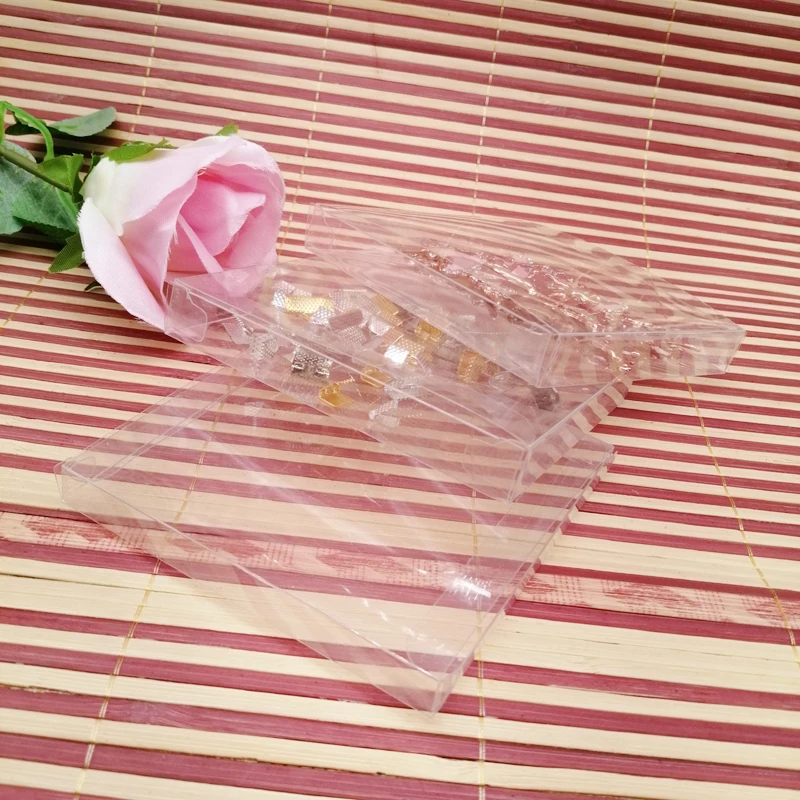 50pcs ABB Clear Plastic Box Storage Jewelry Packaging Box for Jewelry Wedding Ring Box Plastic Transparent Box Packaging Display