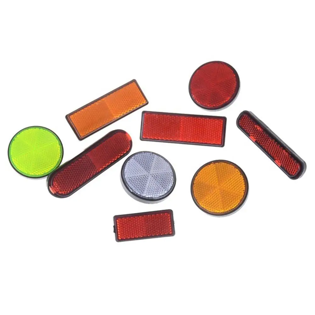 2 Pack Car Motorcycle Reflective Sticker Bike Caravan Truck Screw On Safety Sign Reflector Reflector Sticker - Image 3