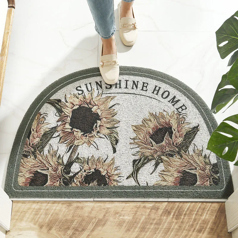 Entrance Doormat Durable Anti Slip Floor Mat Bedroom Living Room Area Rugs Bath Carpet PVC Dustproof Door Mat Home Decor
