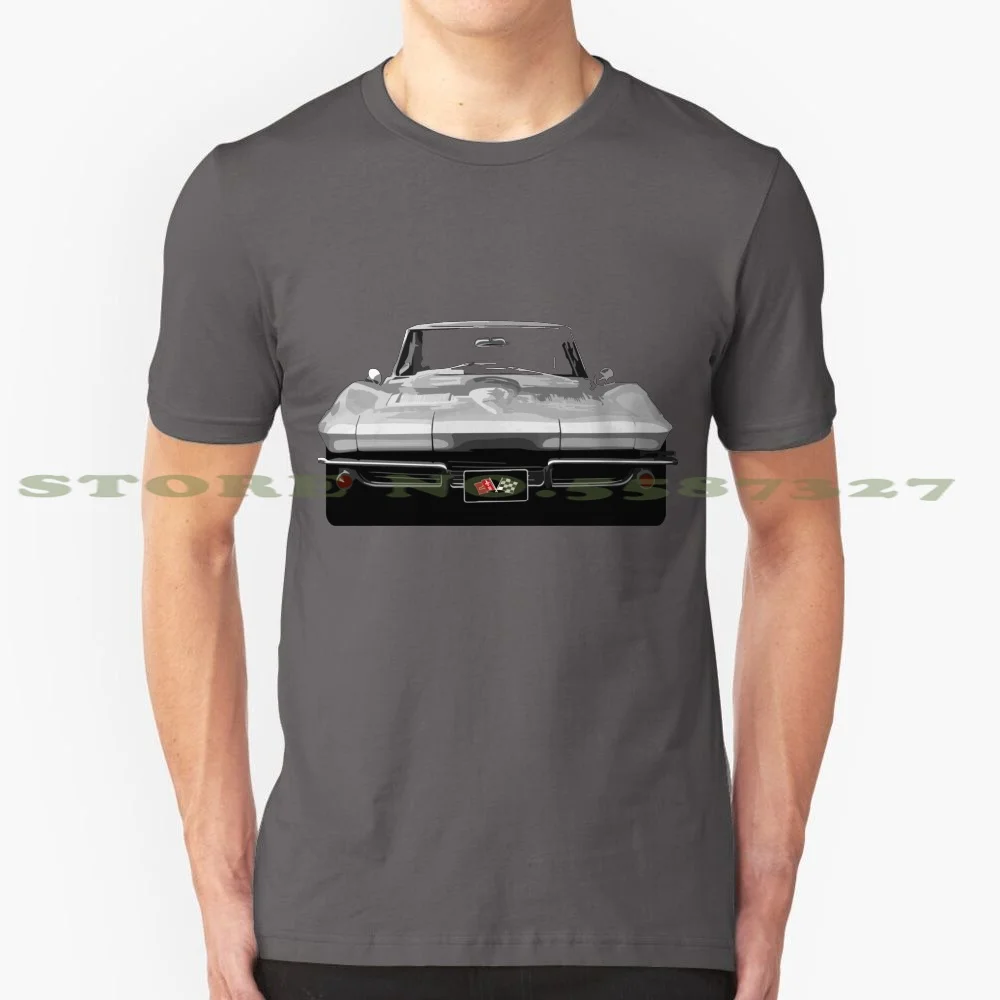 1963 Stingray 100% Pure Cotton T-Shirt 1963 C2 Muscle Car Stingray Split Window 2Nd Generation