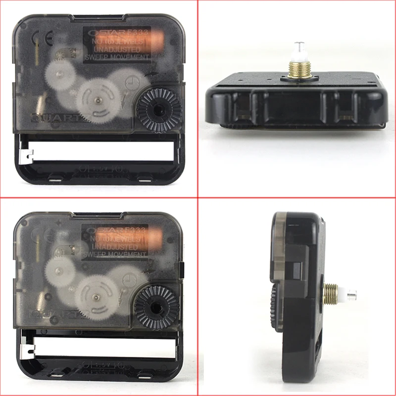 Ostar Silent Movement Plastic Mechanism With Hands Accessory Quartz DIY Clock Kits F333