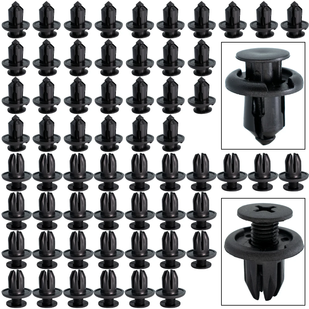 180x Universal Für Honda Auto Trim Clips Stoßstange Haube Retainer Grille Rad Arch Auto Fastener Kunststoff Push Nieten 8 9 10 mm Loch – Detail 3
