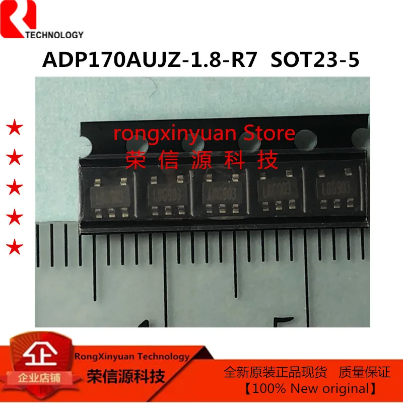 5Pcs ADP170AUJZ-1.8-R7 Marking: L8G ADP170AUJZ-1.8 ADP170AUJZ ADP170 300mA, LowQuiescent Current, CMOS Linear Regulators New