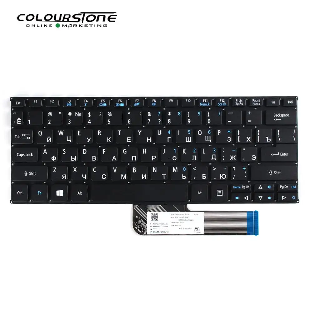 Interruptor de teclado para ordenador portátil, de 10 SW5-012P SW5-011, negro, RU, SW5-011-18TY