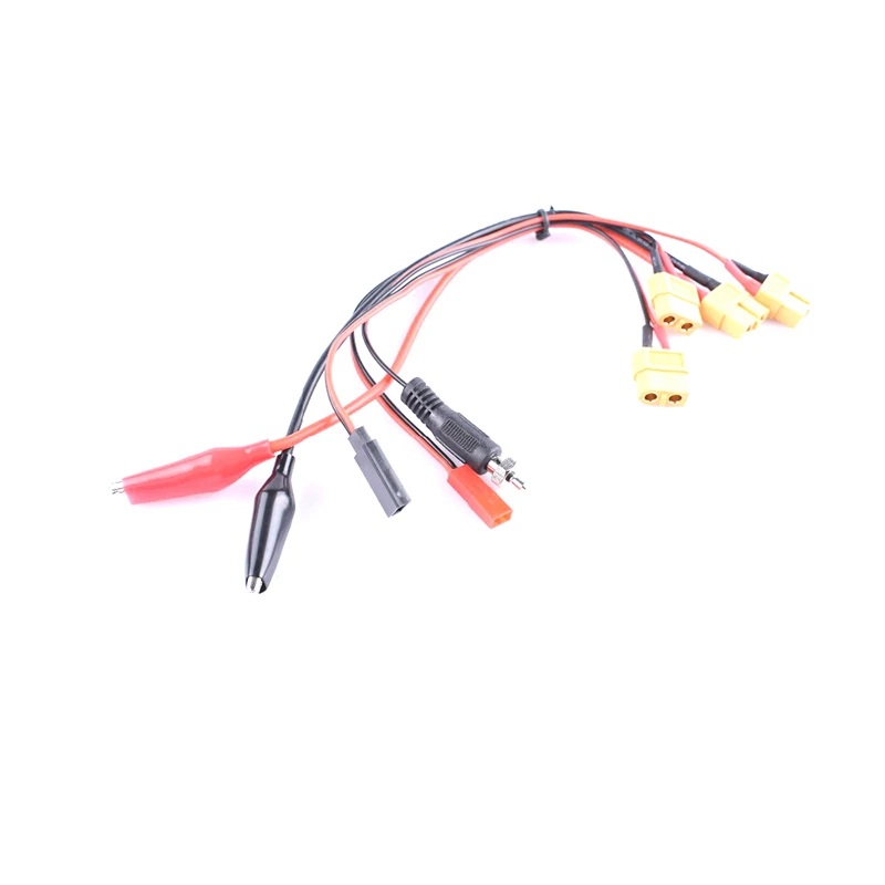 RC  charge cable set XT60 to   JST Futaba Croc clips Glow stick cables adapter for RC battery Charger