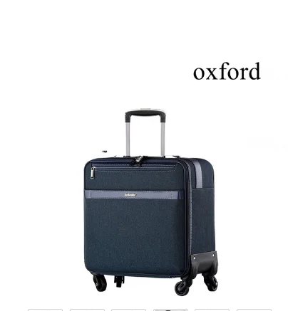 Men Spinner suitcase 4 wheels 18 inch Travel Rolling Luggage Bag Trolley Bags travel Baggage Suitcase Business Trip Bags wheels