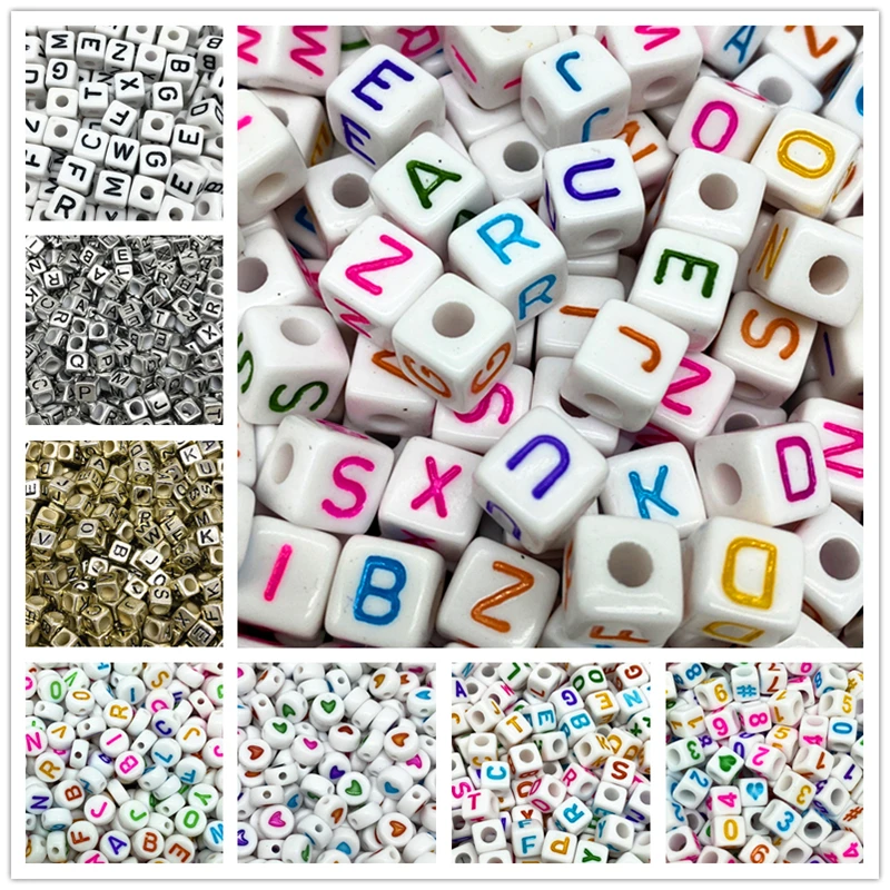 

Mixing Acrylic Alphabet Beads Letter Spacer For Jewelry Making DIY Handmade Bracelet Necklace Accessories