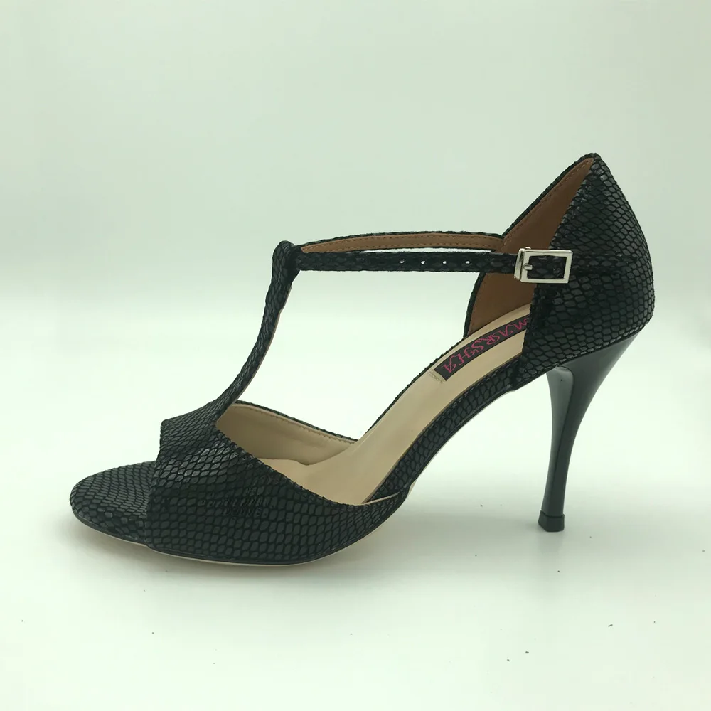 Zapatos de baile de Tango de Argentina para mujer, zapatos de boda, zapatos de fiesta, suela de cuero, tacón alto, T62103BSL, Sexy, nuevo