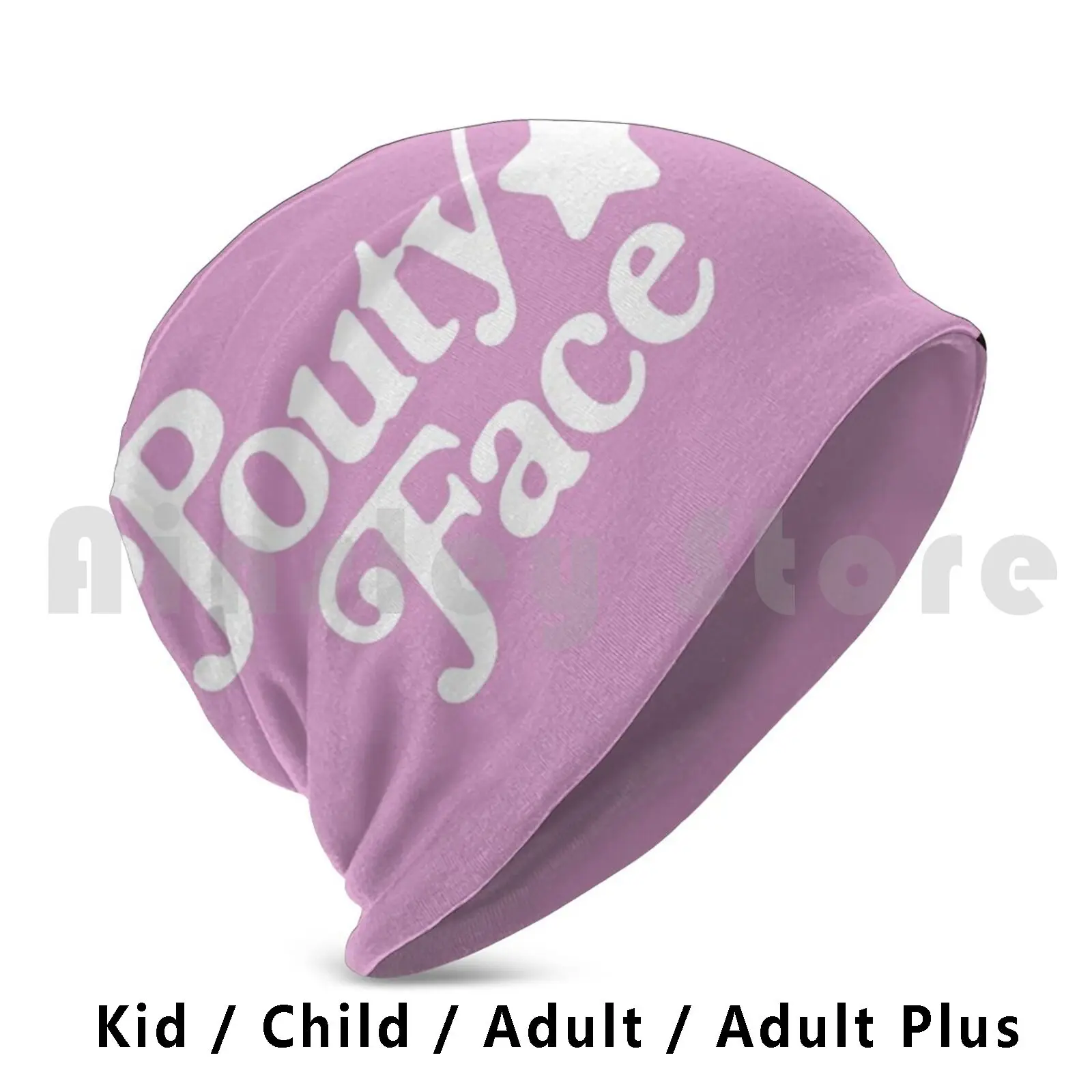 Pouty Face Beanie Hedging Cap DIY Print Cushion Pout Pouty Face Pouty Face Addison Rae Addison Rae For You Foryou Dance