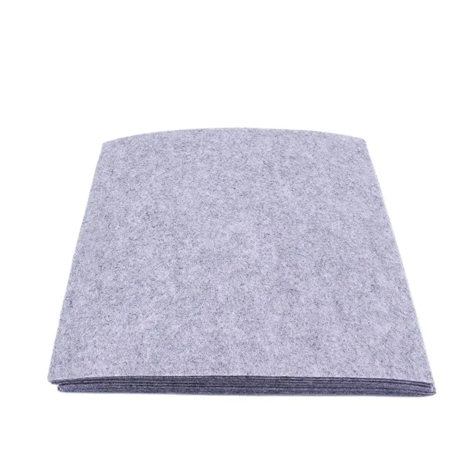 CMCYILING Black White Gray Hard Felt Fabric 3 MM Thickness Polyester Cloth For DIY Crafts Bags 10 Pcs/Lot  30*30cm