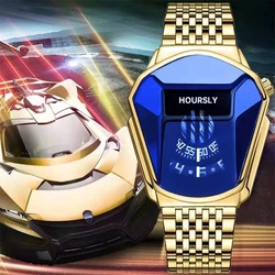 2023 Luxury HOURSLY Brand Trend Cool Men's Wrist Watch Stainless Steel Technology Fashion Quartz Watch For Men Relogio Masculino