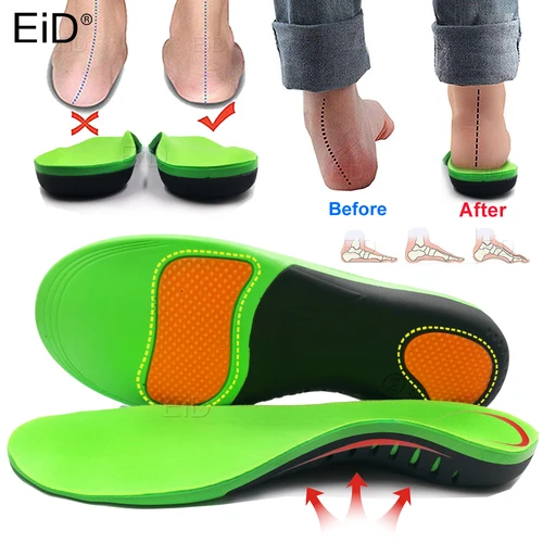 Los mejores zapatos ortopédicos de EVA, plantillas de suela para pies, almohadilla para el pie del arco, corrección de piernas tipo X/O, soporte plano para el arco del pie, inserto para zapatos deportivos
