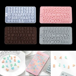 Letter Mold Alphabet Number Silicone Molds Crystal Pendant Epoxy Resin Mould for DIY Resin Crafts Jewelry Making Accessories