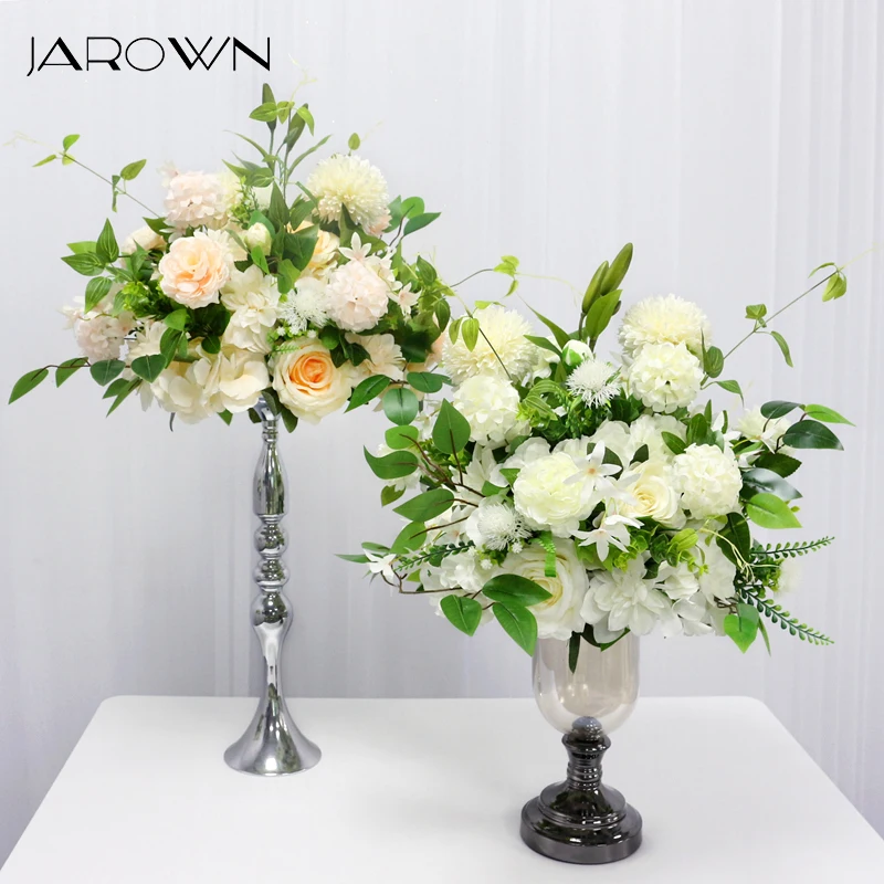 

JAROWN Artificial Flower Ball Wedding Table Centerpiece Decor Flowers Home Party Rose Hydrangea Flower Ball Mariage Decorative