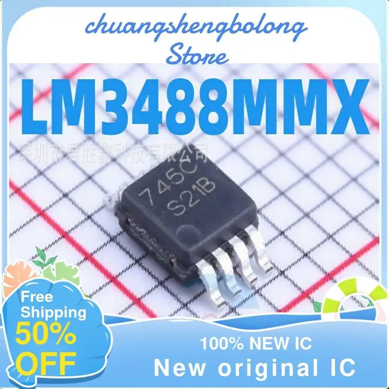 

10 шт. LM3488MMX/NOPB LM3488MM MSOP8 S21B | Новый оригинальный IC